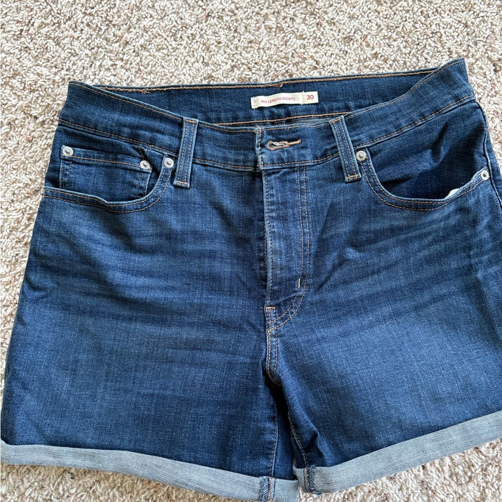Levi’s Dark Blue Denim Shorts